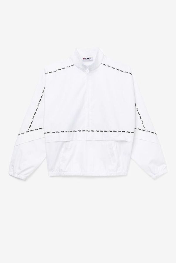 Fila Raceline White Track Men's Jackets - White,NZ 406-13502